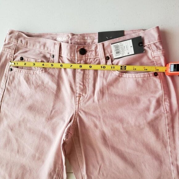Mossimo Pink Distressed Boyfriend Jeans Size 6 NWT - Picture 10 of 12